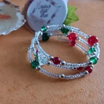 Memory Wire Christmas Bracelet Memory Wire Christmas Bracelet