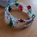 Memory Wire Christmas Bracelet Memory Wire Christmas Bracelet