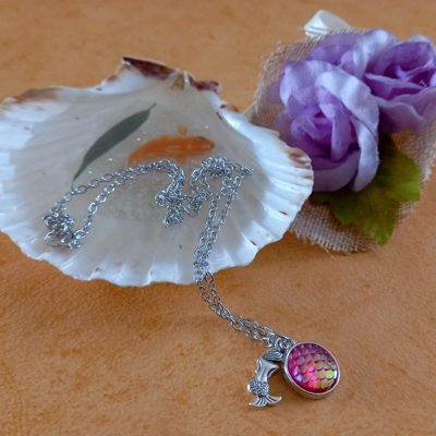 Mermaid Pink Pendant Mermaid Pink Pendant