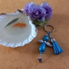Miracle Bead Angel Keyring  - Turquoise