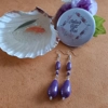 Miracle Drop Earrings -Violet