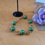Mobius Miracle Bracelet and Earrings Set - Champagne & Green Mobius Miracle Bracelet and Earrings Set - Champagne & Green