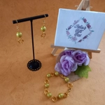 Mobius Miracle Stardust Bracelet and Earring Set - Gold Mobius Miracle Stardust Bracelet and Earring Set - Gold