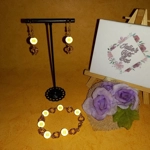 Mobius Miracle Stardust Bracelet and Earring Set - Gold Mobius Miracle Stardust Bracelet and Earring Set - Gold