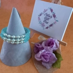 Monique Memory Bracelet - Aqua AB