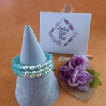 Monique Memory Bracelet - Aqua AB