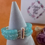 Monique Memory Bracelet - Aqua AB