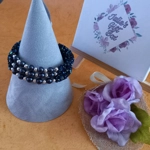 Monique Memory Bracelet - Jet AB