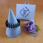 Monique Memory Bracelet - Jet AB