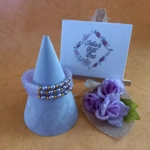 Monique Memory Bracelet - Lilac AB