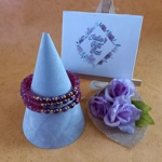 Monique Memory Bracelet - Ruby AB