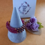 Monique Memory Bracelet - Ruby AB