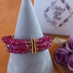 Monique Memory Bracelet - Ruby AB