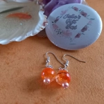 Moroccan Sunset Earrings - Orange Swirl Moroccan Sunset Earrings - Orange Swirl