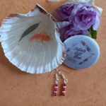 Moroccan Sunset Earrings - Red and Pink Moroccan Sunset Earrings - Red and Pink