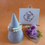 Opal Filigree Crystal Bracelets - Opaque Cream