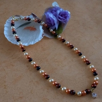 Orange Sunburst Necklace
