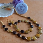 Pavo Necklace, Bracelet & Earring Set - Gilded Pavo Necklace, Bracelet & Earring Set - Gilded