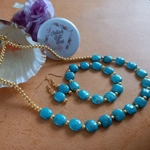 Pavo Necklace, Bracelet & Earring Set - Turquoise Pavo Necklace, Bracelet & Earring Set - Turquoise