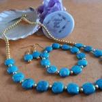 Pavo Necklace, Bracelet & Earring Set - Turquoise Pavo Necklace, Bracelet & Earring Set - Turquoise