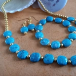 Pavo Necklace, Bracelet & Earring Set - Turquoise Pavo Necklace, Bracelet & Earring Set - Turquoise