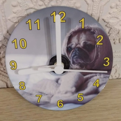 CD Clock - Pug CD Clock - Pug