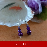 Purple Earrings