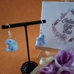 Rabbit Earrings - Light Blue