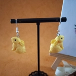 Rabbit Earrings - Yellow