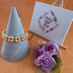 Rachel Pearl Bracelet - Peach