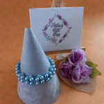 Rachel Pearl Bracelet - Sky Blue