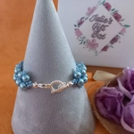 Rachel Pearl Bracelet - Sky Blue