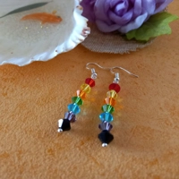 Rainbow Dangle Earrings