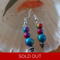 Rainbow Miracle Bead Earrings