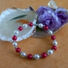 Red and White Bracelet