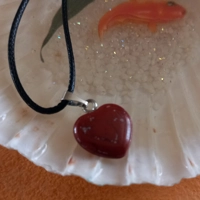 Reddish Brown Heart Pendant