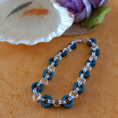 Rihanna Ring Bracelet - Blue Rihanna Ring Bracelet - Blue