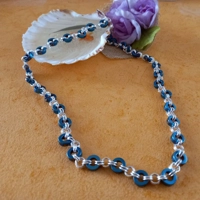 Rihanna Ring Necklace - Blue