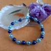 Royal Blue and Aqua Bracelet