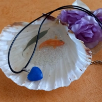 Royal Blue Heart Pendant