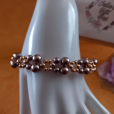 Sally Pearl Bracelet - Mink