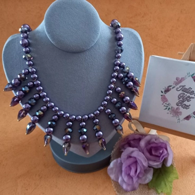 Skye Necklace - Purple Rainbow