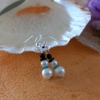 Snowman Earrings - Green Scarf
