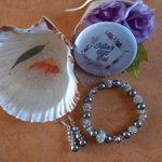 Sparkle Spacer Bracelet and Earrings Set - Silver Sparkle Spacer Bracelet and Earrings Set - Silver