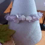 Talia Gemstone Chips Necklace, Bracelet and Earrings Set - Light Amethyst Talia Gemstone Chips Necklace, Bracelet and Earrings Set - Light Amethyst
