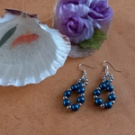 Thea Rhinestone Earrings - Dark Cyan Thea Rhinestone Earrings - Dark Cyan