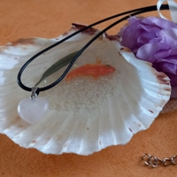 Transparent White Heart Pendant