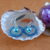 Turquoise Hoop Earrings