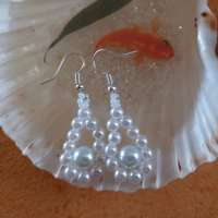 White Pearl Earrings