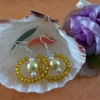 Yellow Hoop Earrings